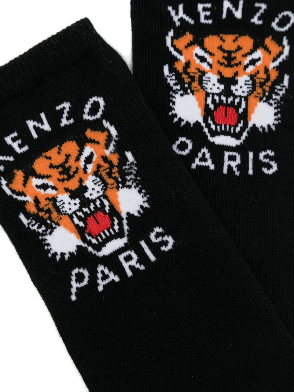 Kenzo Kids Sokken met logo-patroon Zwart