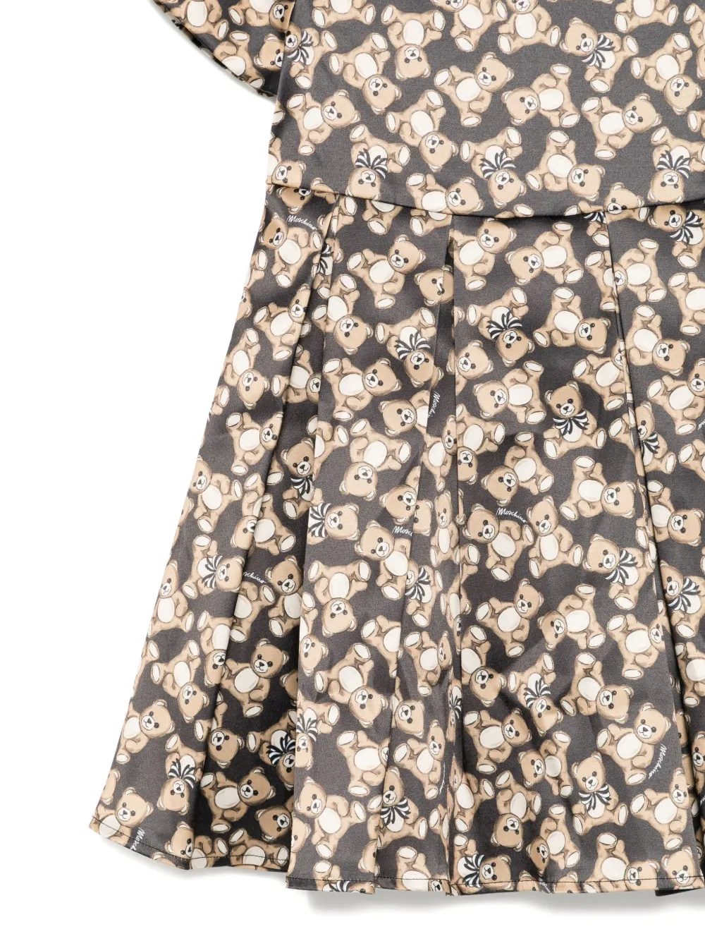 Moschino Kids Jurk met grafische print Zwart