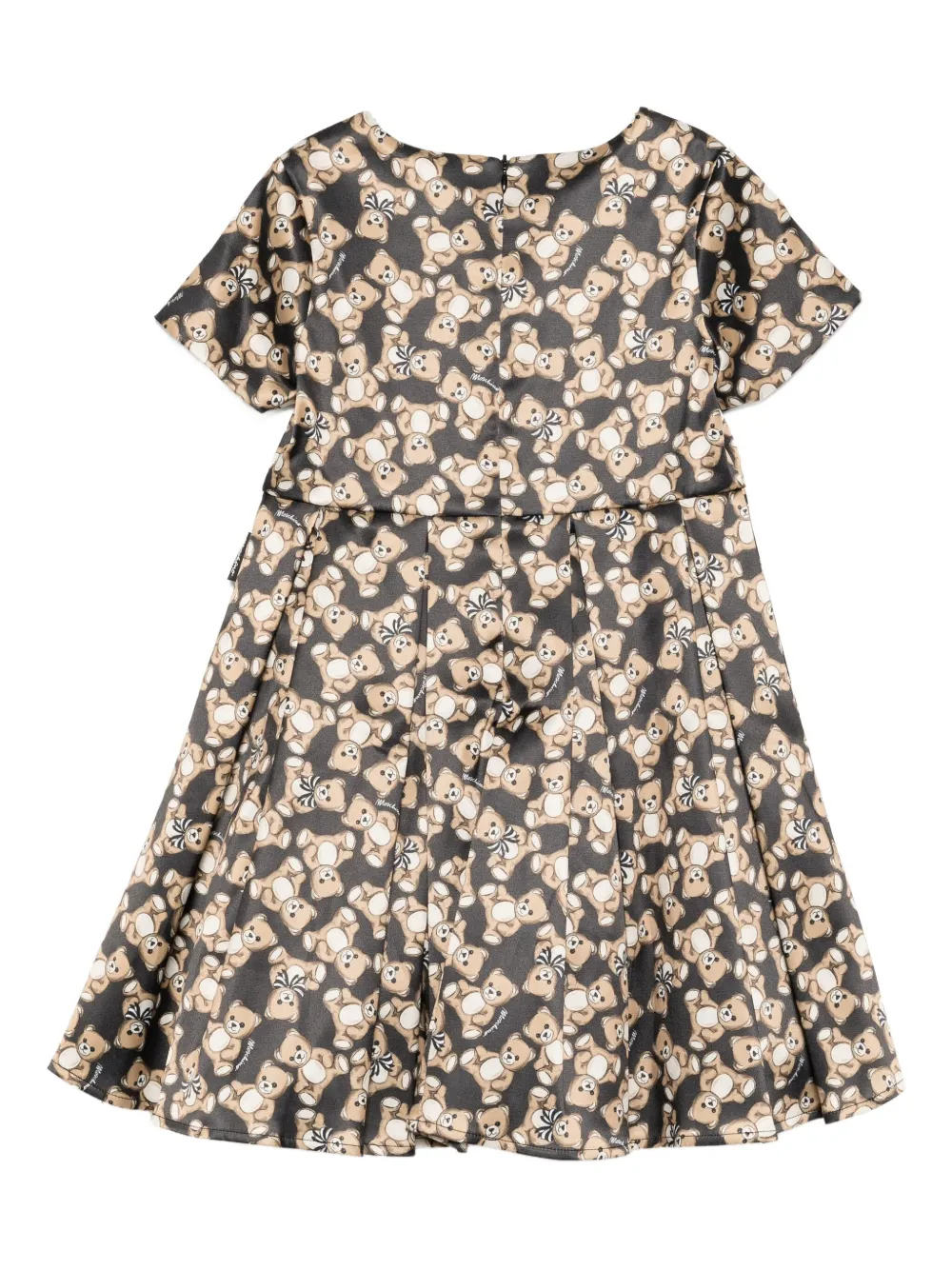 Moschino Kids Jurk met grafische print Zwart