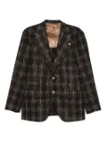 Gabriele Pasini checked long-sleeve jacket - Brown