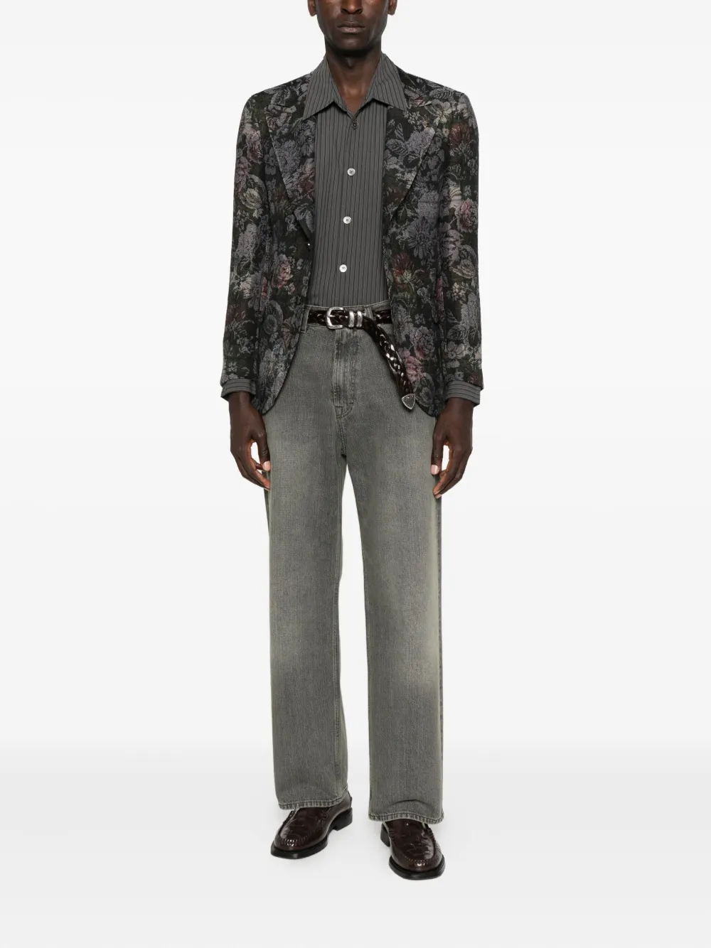 Gabriele Pasini floral-pattern cotton blazer | Suit & Dinner Jackets | Image 2