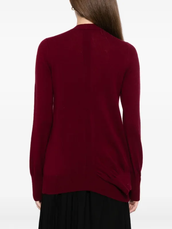 Yohji Yamamoto Vネック カーディガン | レッド | FARFETCH JP