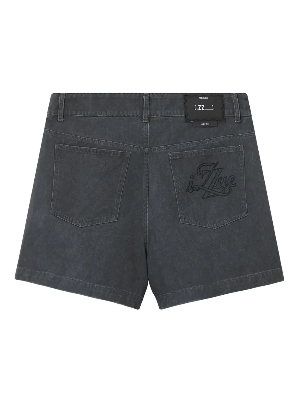 Izzue Zip-front Pocket Shorts In Blue