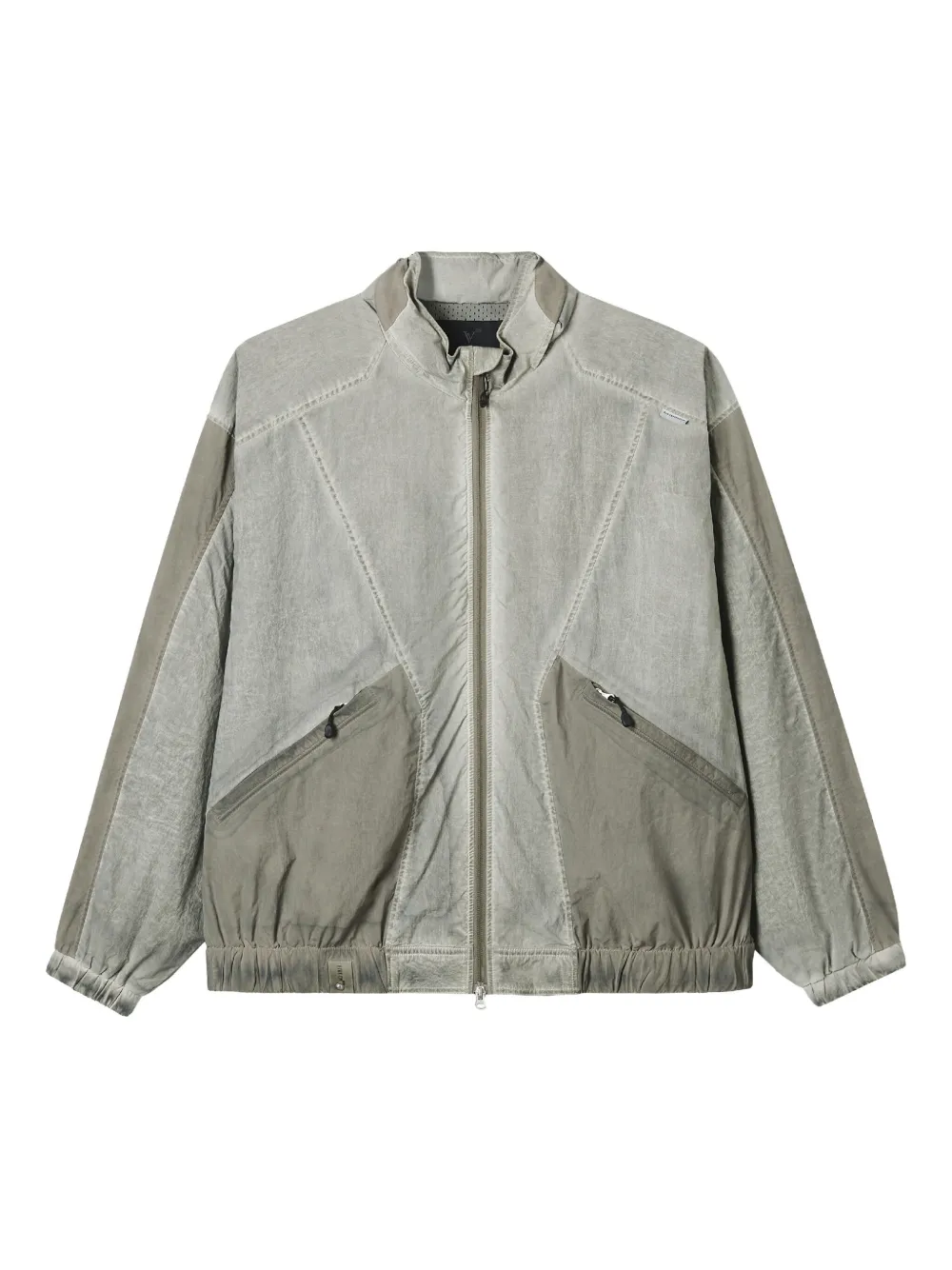 FIVE CM panelled zip-up windbreaker | Grey | Image 1