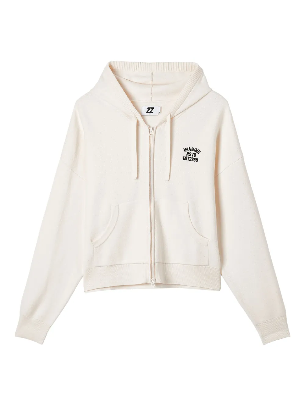 Izzue Hooded Knitted Top In Neutral