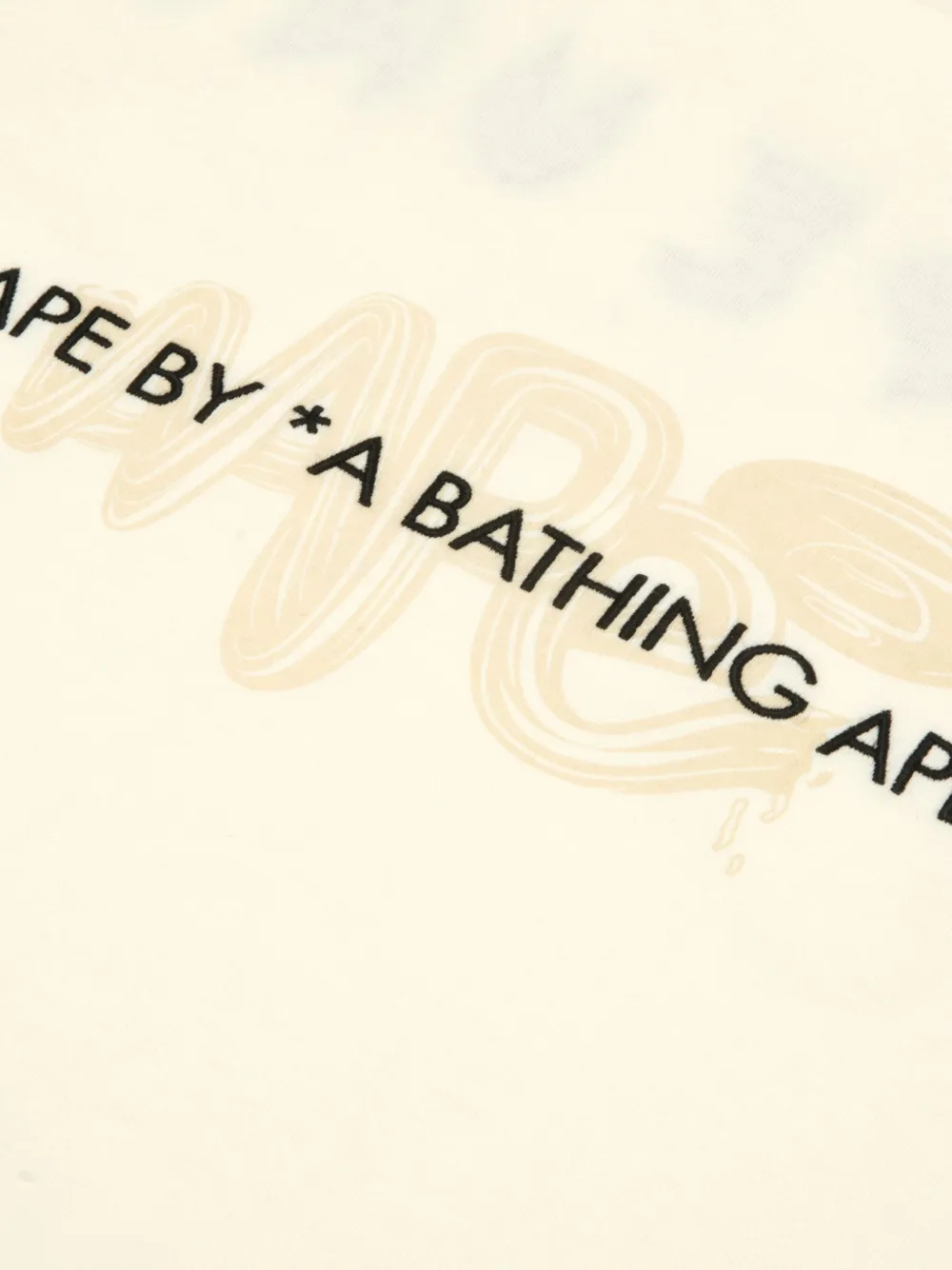 Aape By A Bathing Ape Graphic-print Long-sleeve T-shirt In Neutral