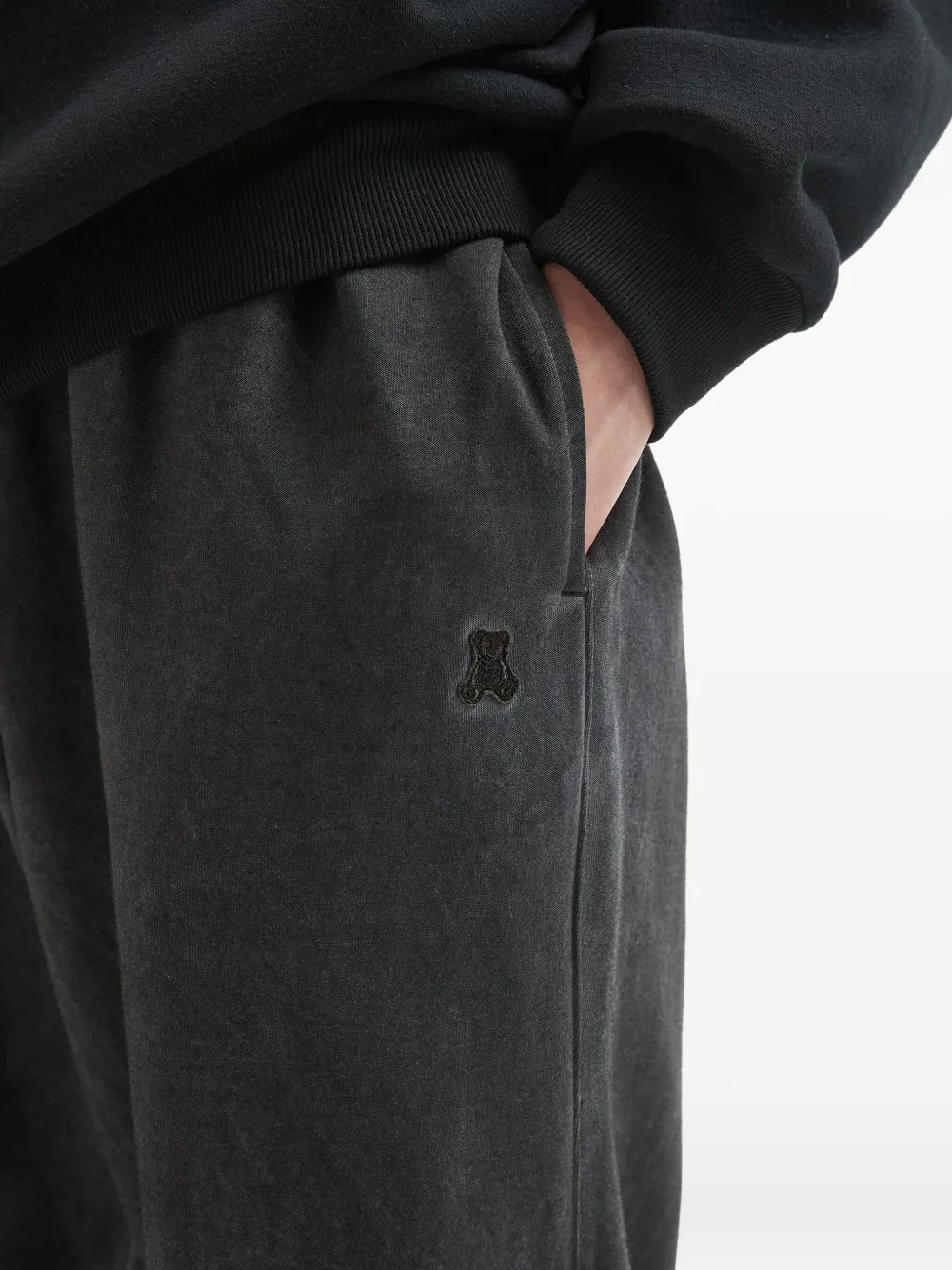 Izzue Faded-effect Track Pants In Gray