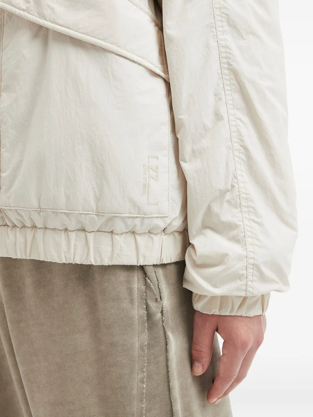 Izzue Zip-front Pocket Jacket In White