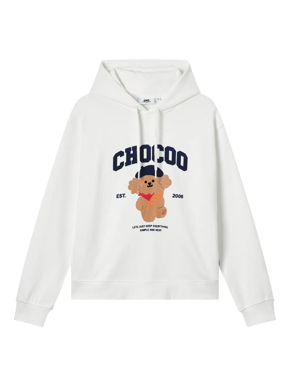 CHOCOOLATE bear-print hoodie | Neutrals | Image 1