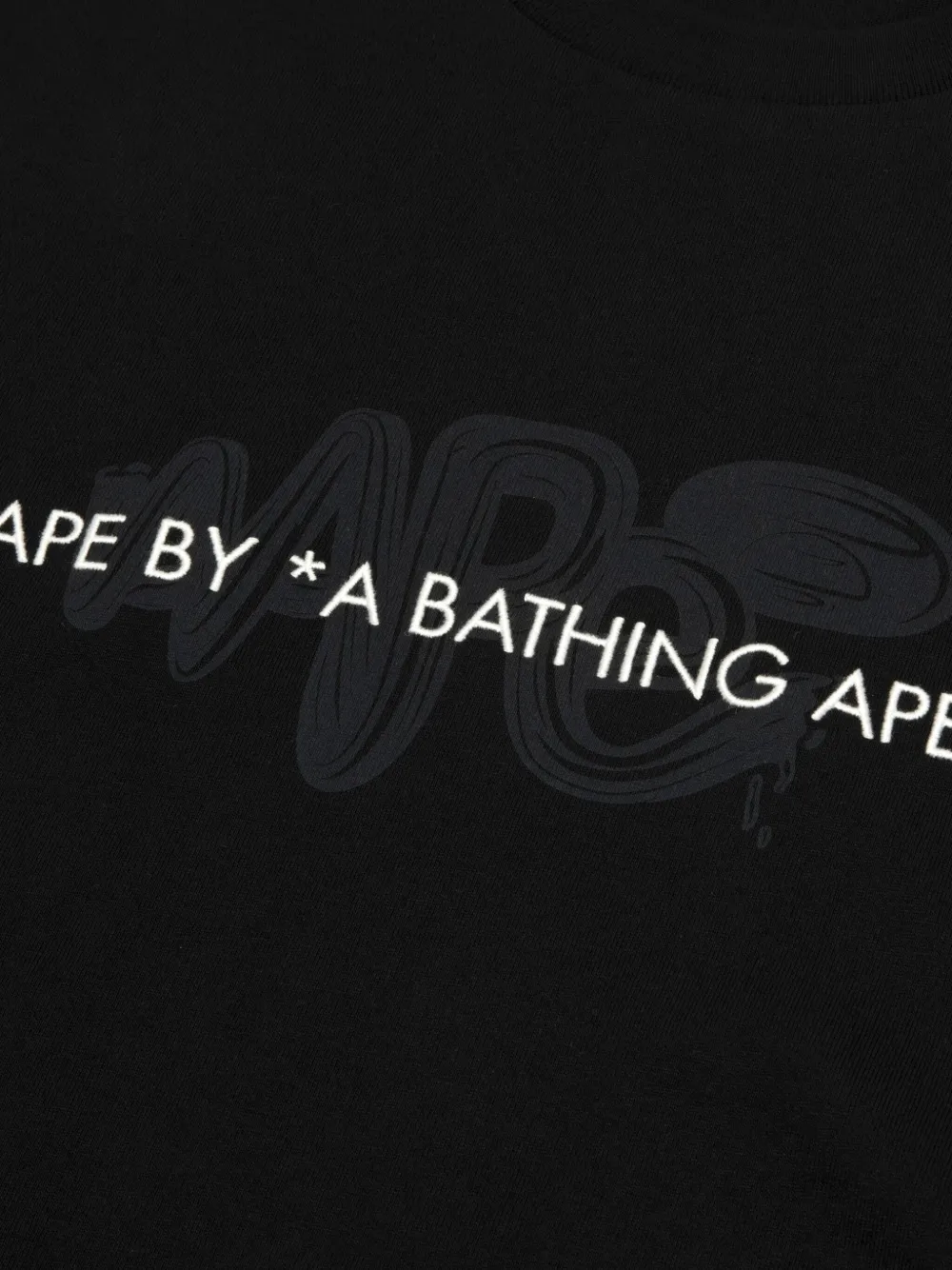 Aape By A Bathing Ape Logo-detail Long-sleeve T-shirt In Black