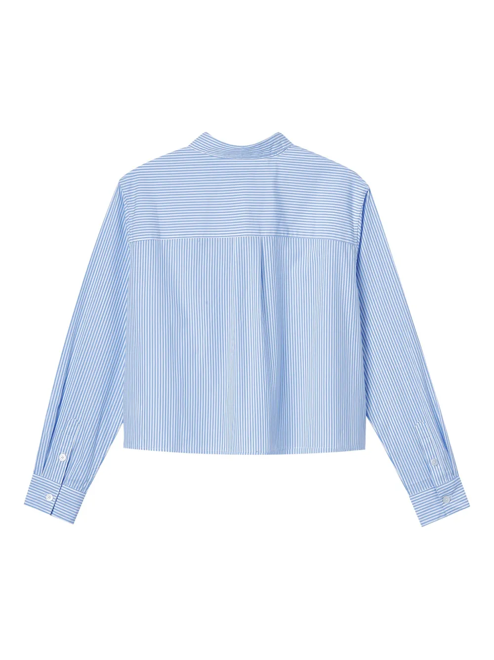 CHOCOOLATE Gestreepte blouse met geborduurd logo - Blauw