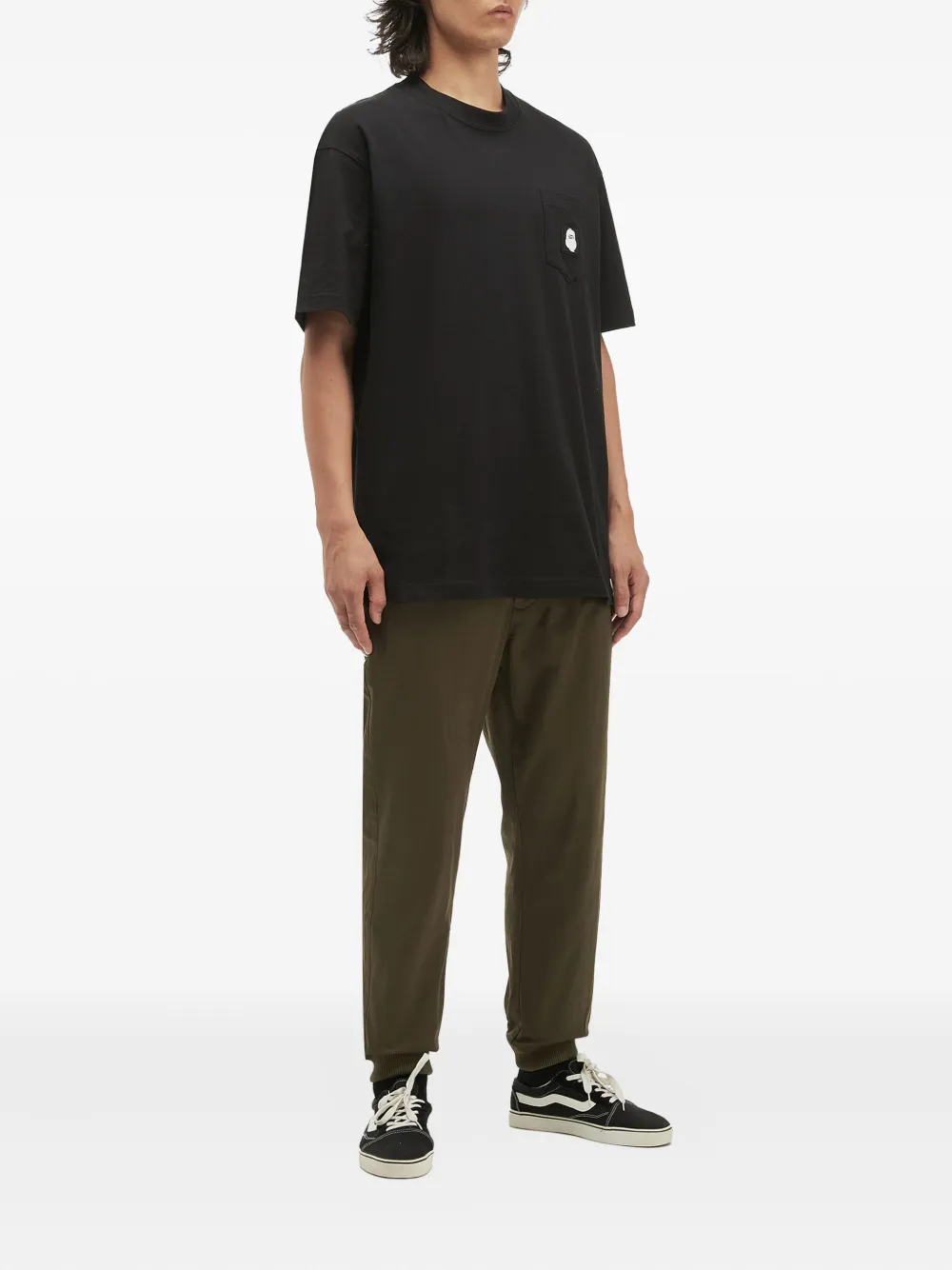 FINGERCROXX T-shirt met zak met grafische print - Zwart