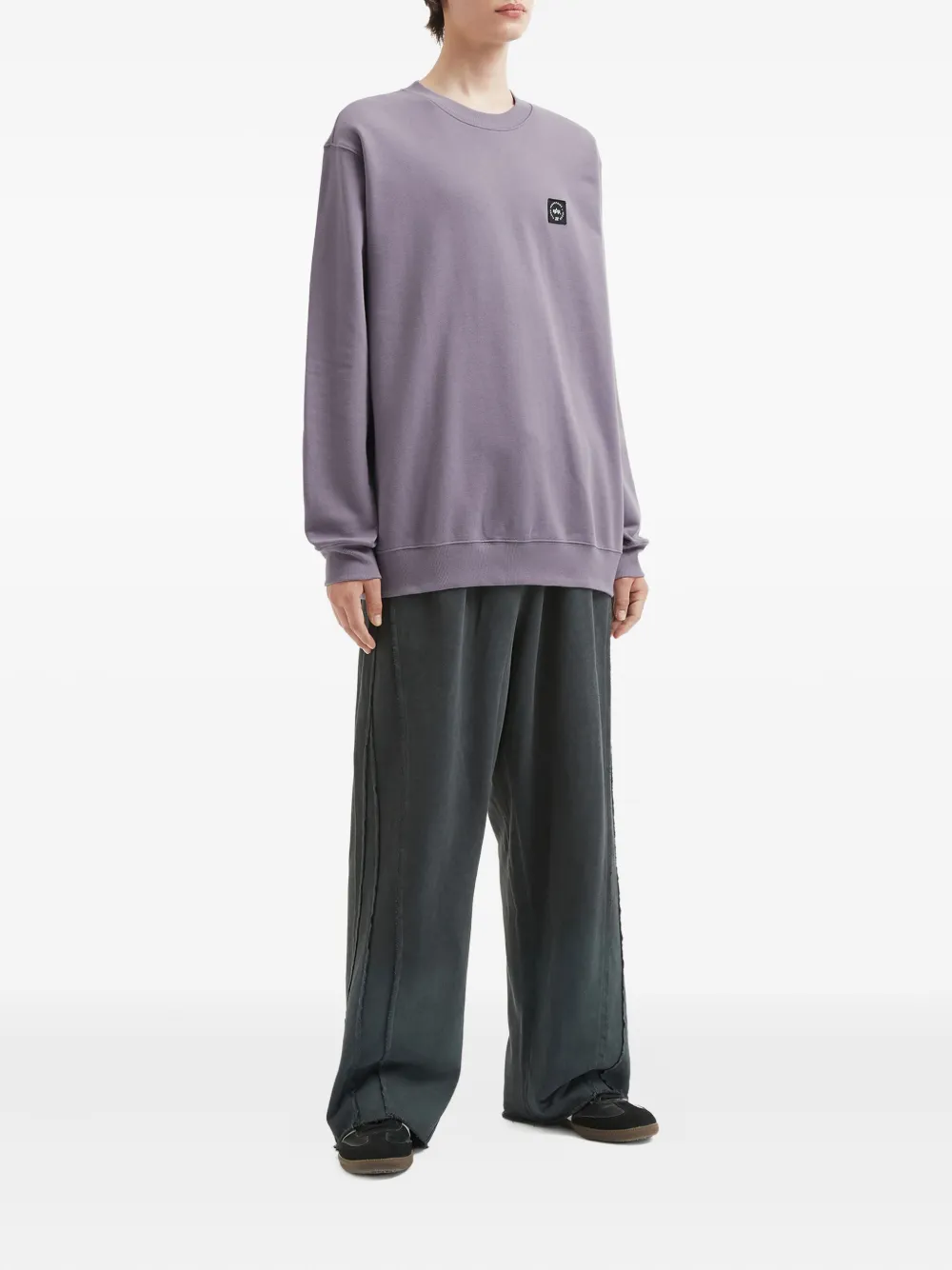 Izzue x Alpha Industries sweater met logopatch - Paars