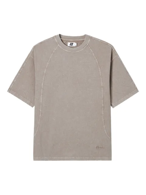 izzue curved-hem cotton T-shirt