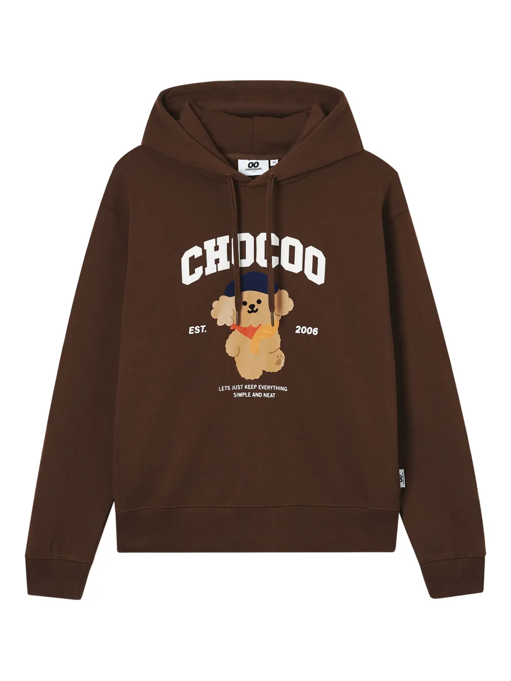 CHOCOOLATE bear-print hoodie | Brown | Image 1