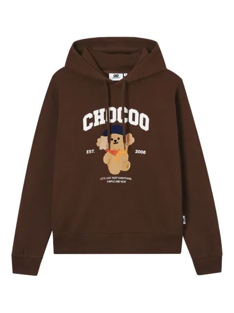 CHOCOOLATE hoodie con oso estampado