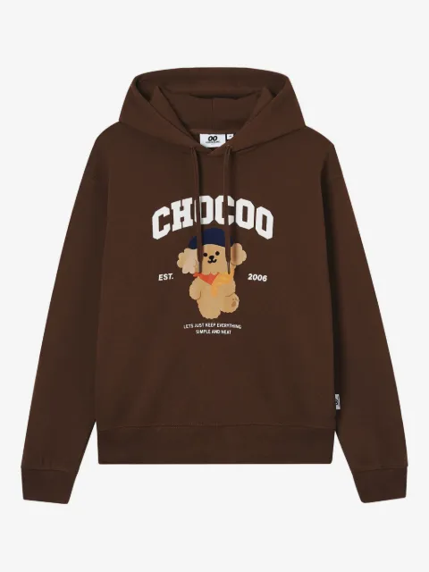 CHOCOOLATE hoodie con oso estampado