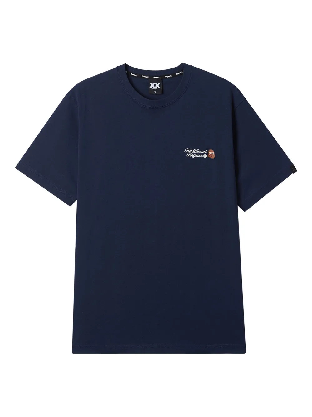 FINGERCROXX logo-print T-shirt | Blue | Image 1