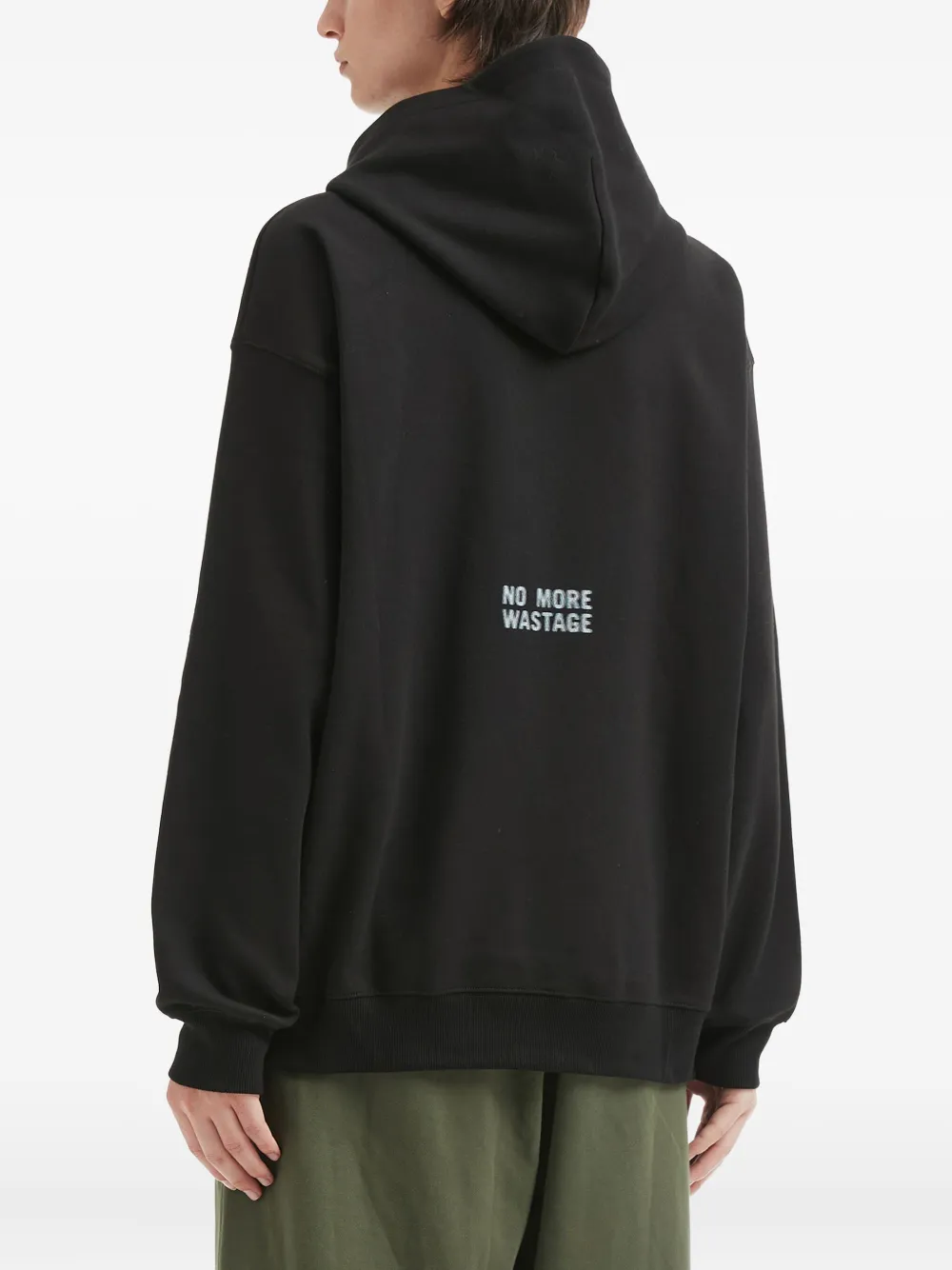 Izzue Half-zip Kangaroo-pocket Hoodie In Black