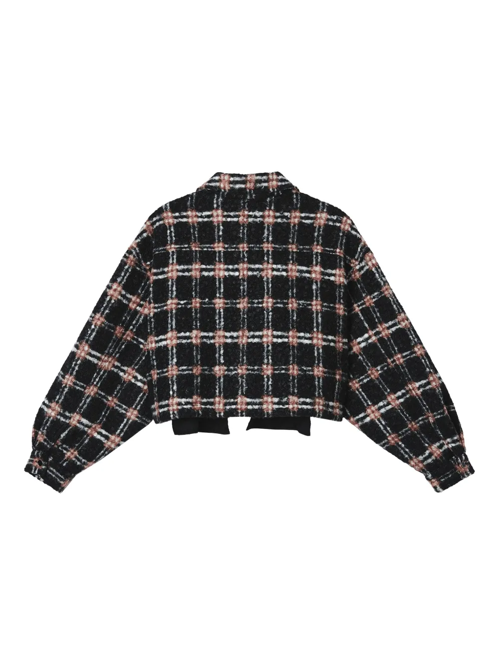 izzue checked balloon-sleeve jacket | Varsity Jackets | Image 2