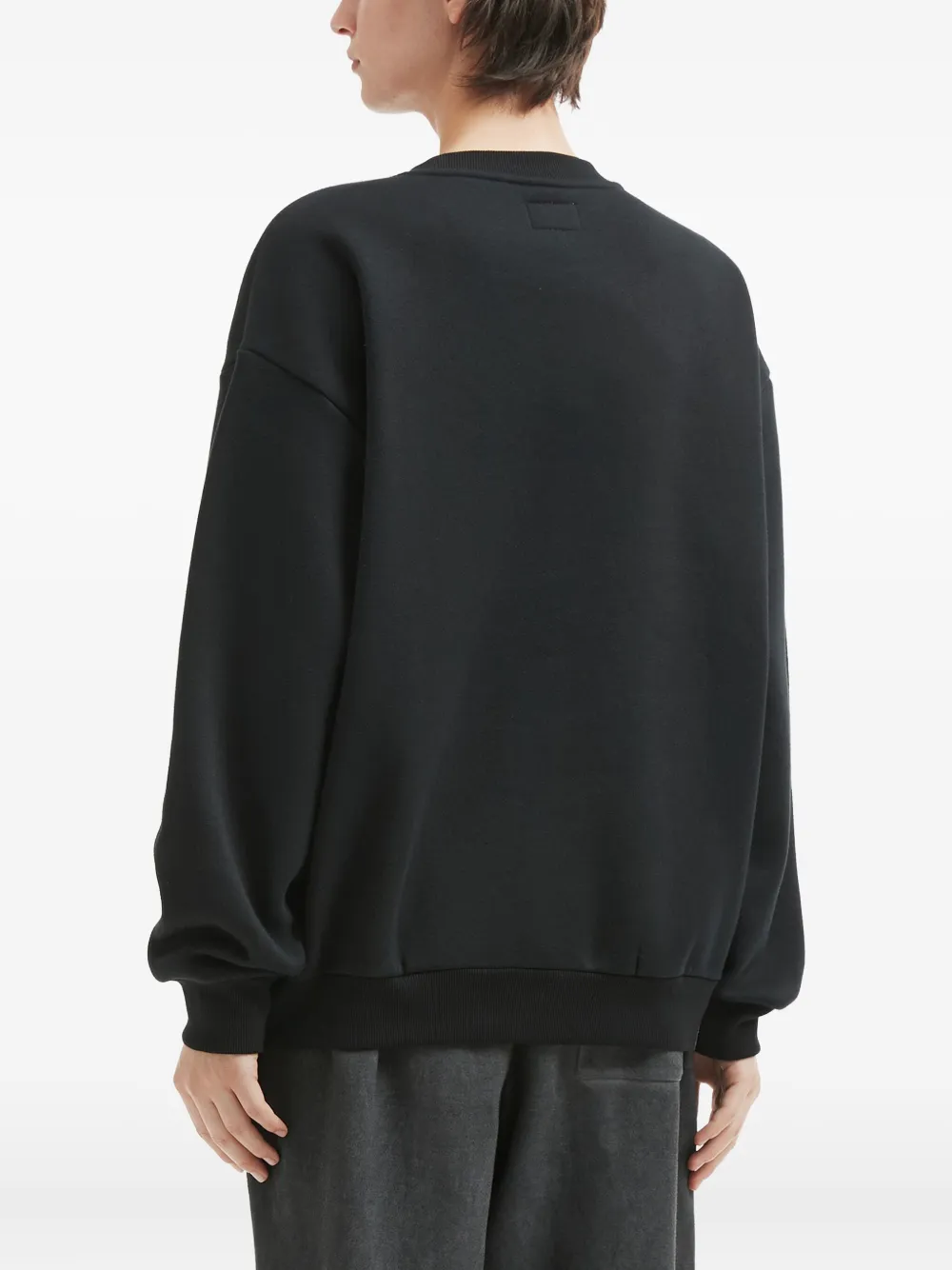 Izzue Teddy Bear-embroidered Sweatshirt In Black