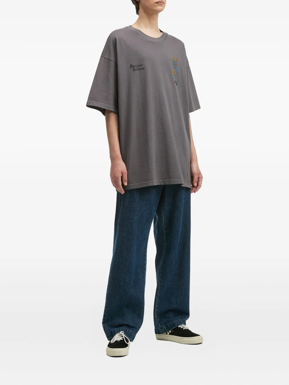Musium Div. Vincent Van Gogh Graphic T-shirt In Gray