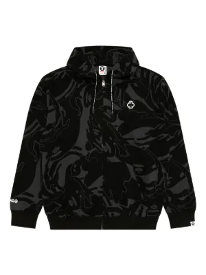 AAPE BY *A BATHING APE® Moonface グラフィティ パーカー | ブラック 