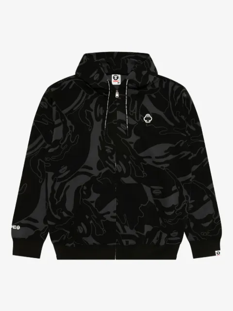 AAPE BY *A BATHING APE® hoodie con estampado abstracto
