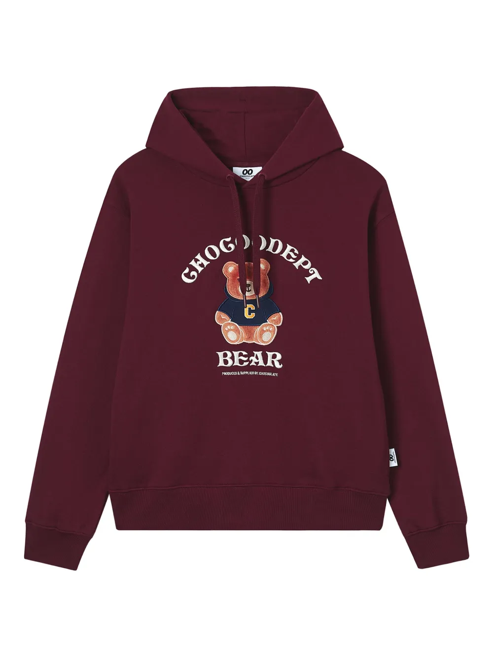 CHOCOOLATE embroidered-logo hoodie | Red | Image 1