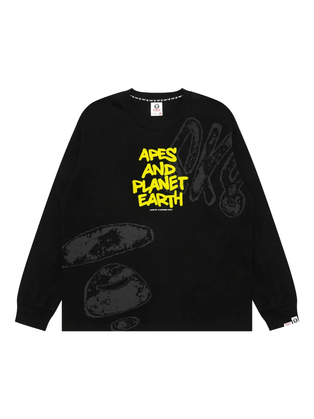 AAPE BY *A BATHING APE® long-sleeve T-shirt | Black | Image 1