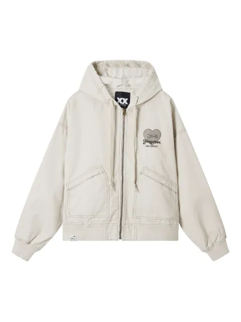 FINGERCROXX hooded embroidered jacket