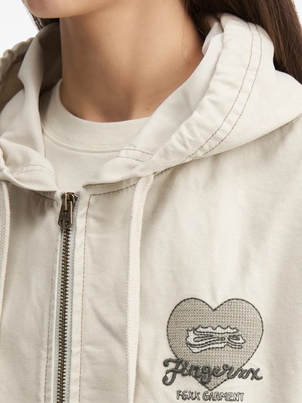 FINGERCROXX Jack met capuchon Beige