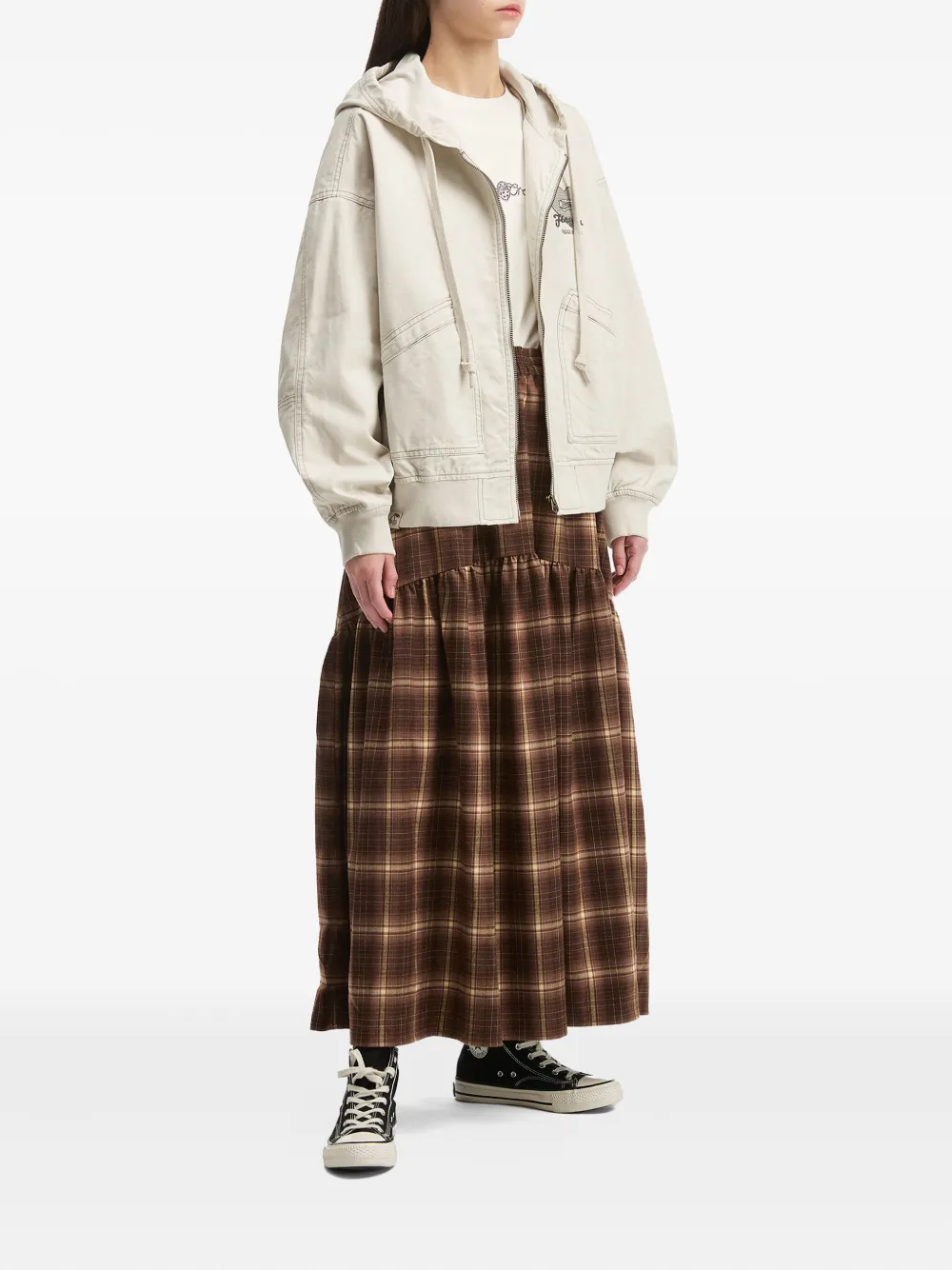 FINGERCROXX hooded embroidered jacket | Oversized Jackets | Image 2