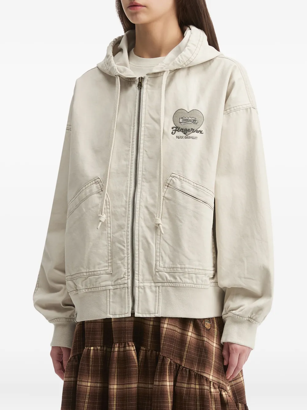 FINGERCROXX Jack met capuchon Beige