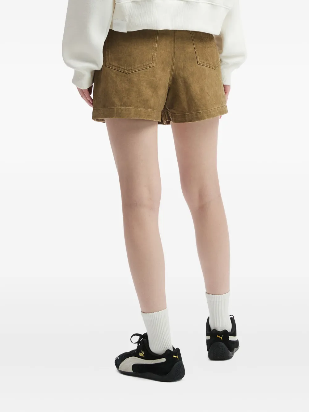 izzue Shorts met zak aan de voorkant Beige