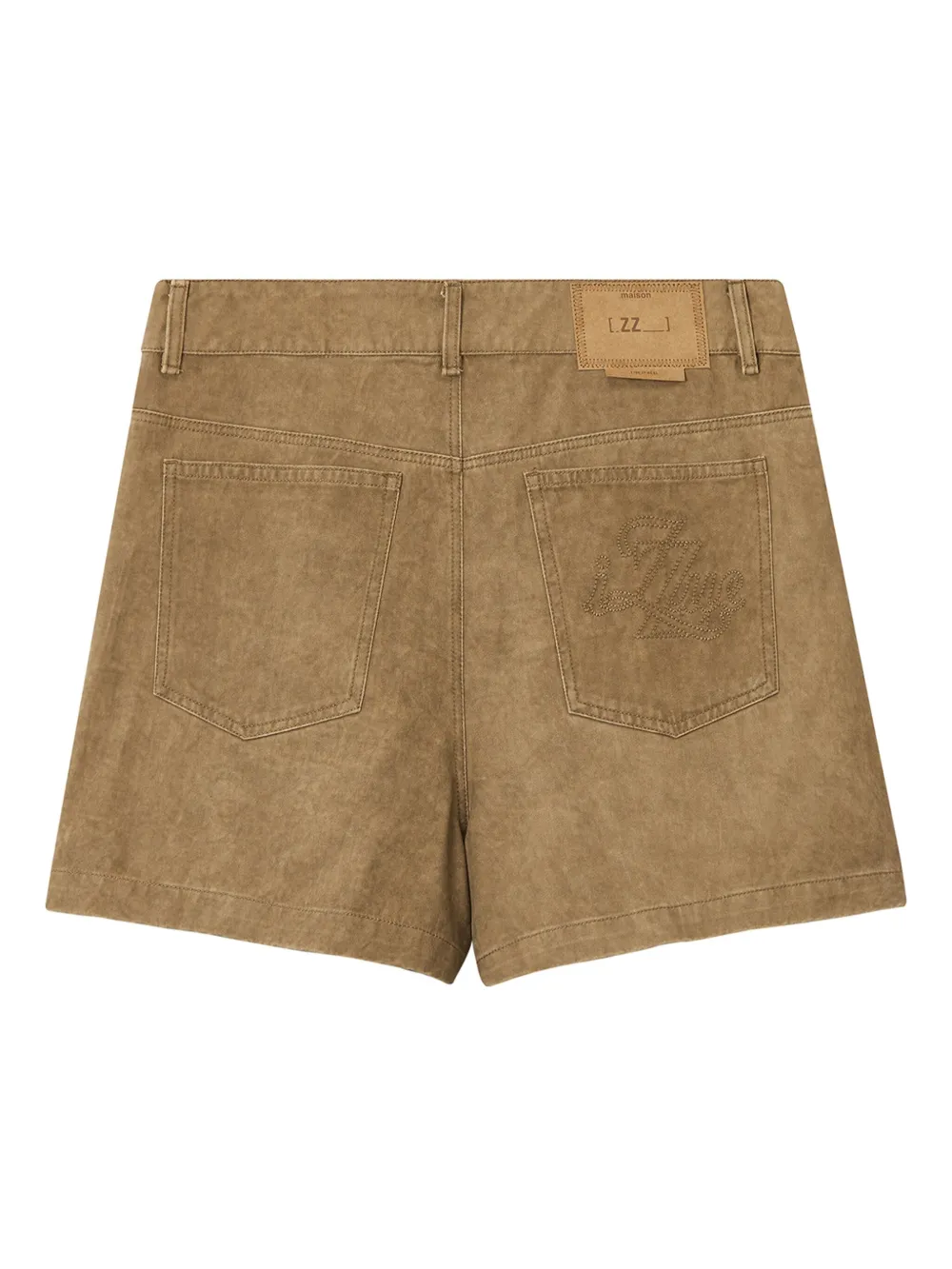 izzue Shorts met zak aan de voorkant Beige