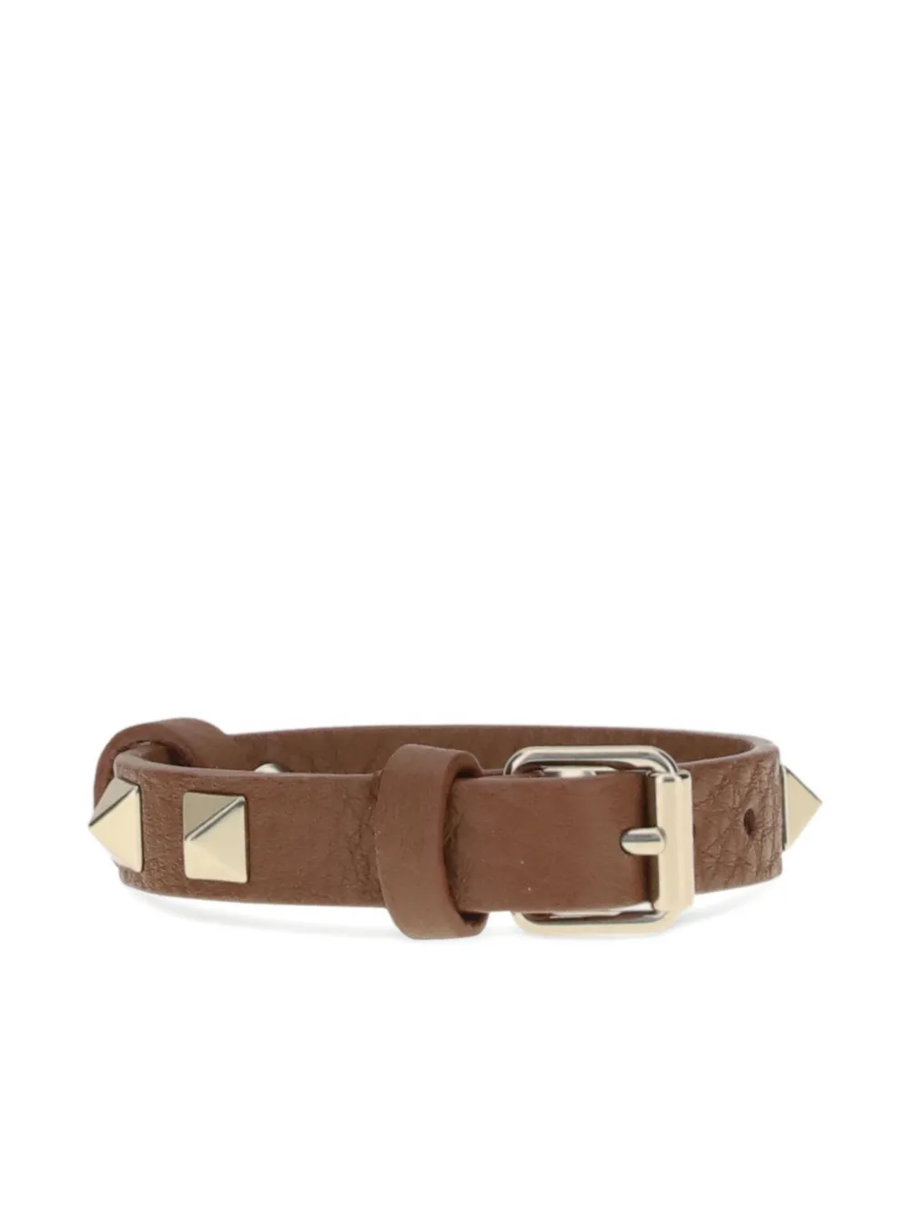 Valentino Garavani Rockstud leather bracelet | Brown | Image 1