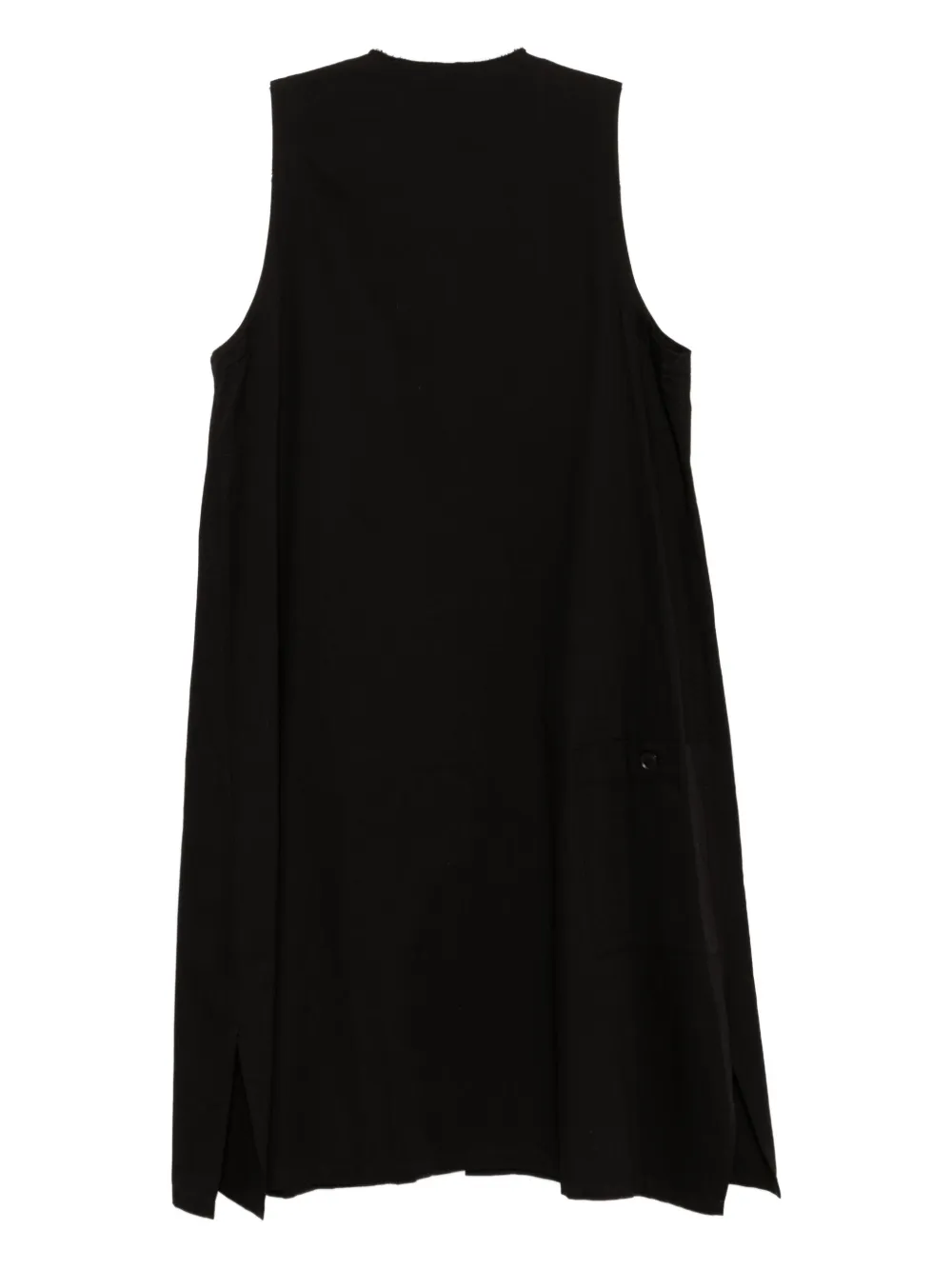 Y's Twill jurk met ceintuur - Zwart