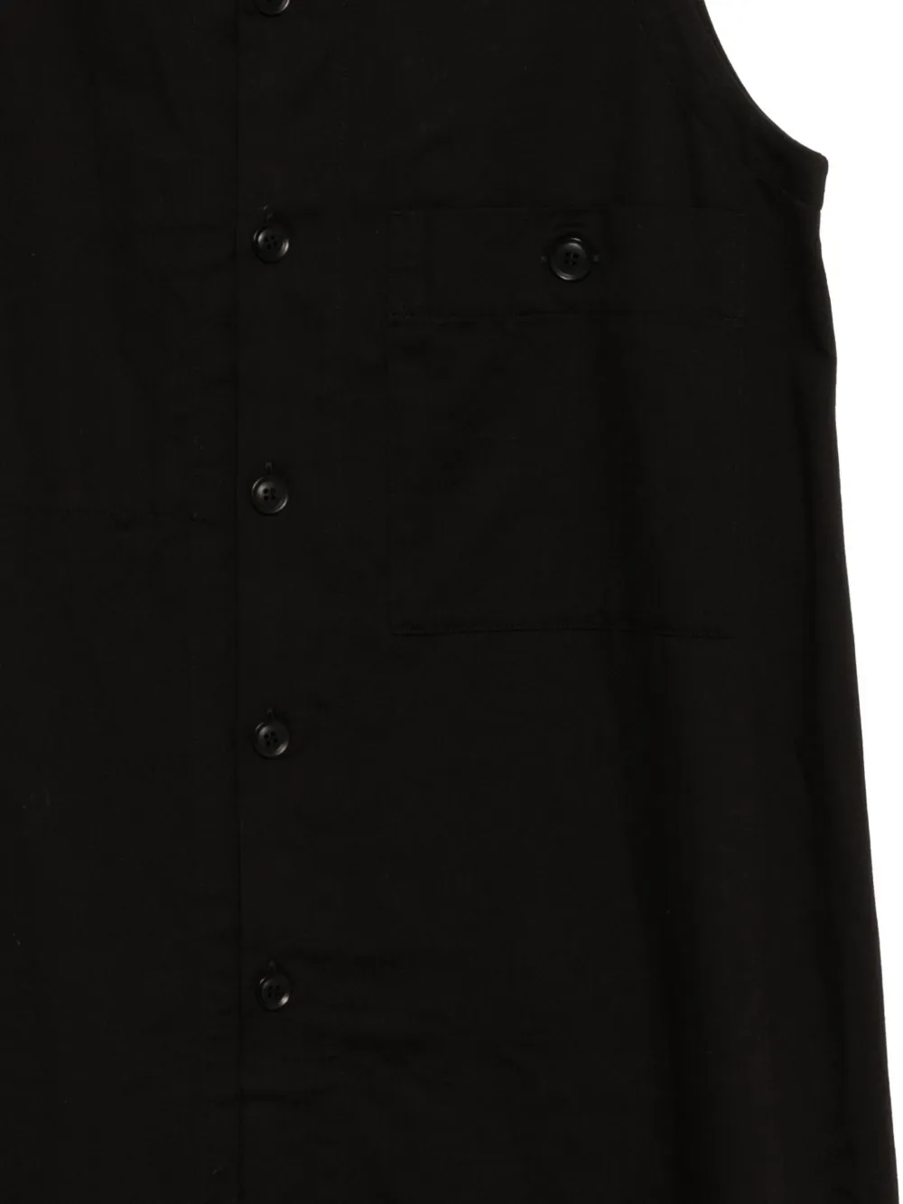 Y's Cotton Twill Dress In Black