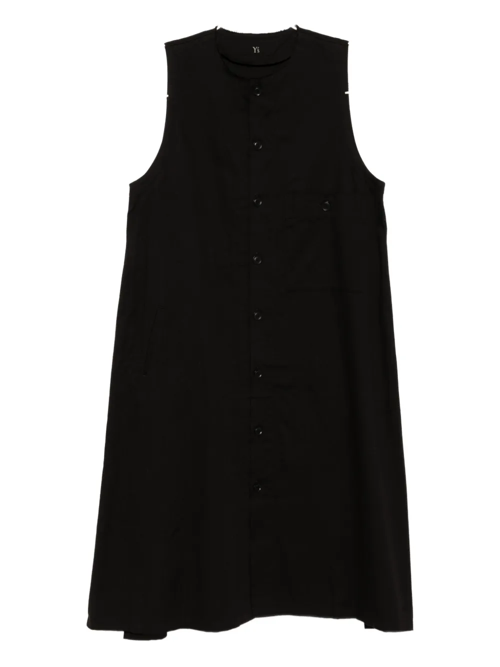 Y's Cotton Twill Dress In Black