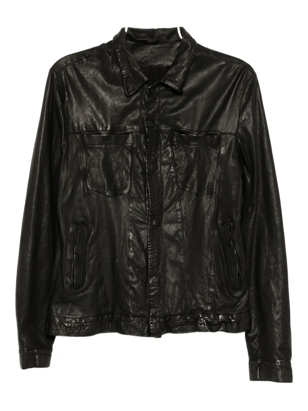 Giorgio Brato leather jacket | Black | Image 1