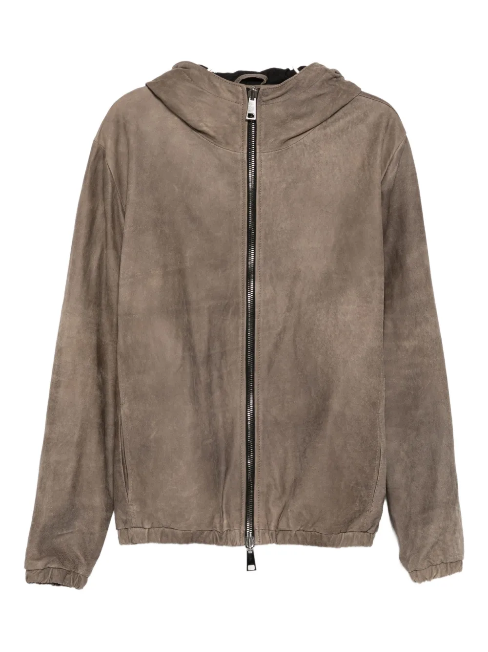 Giorgio Brato leather jacket | Grey | Image 1