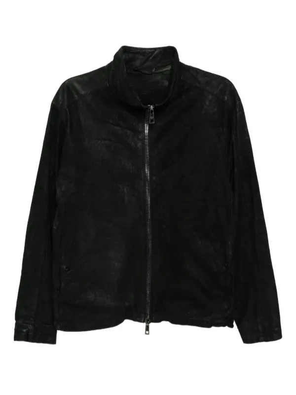 Giorgio Brato レザー ライダースジャケット | ブラック | FARFETCH JP