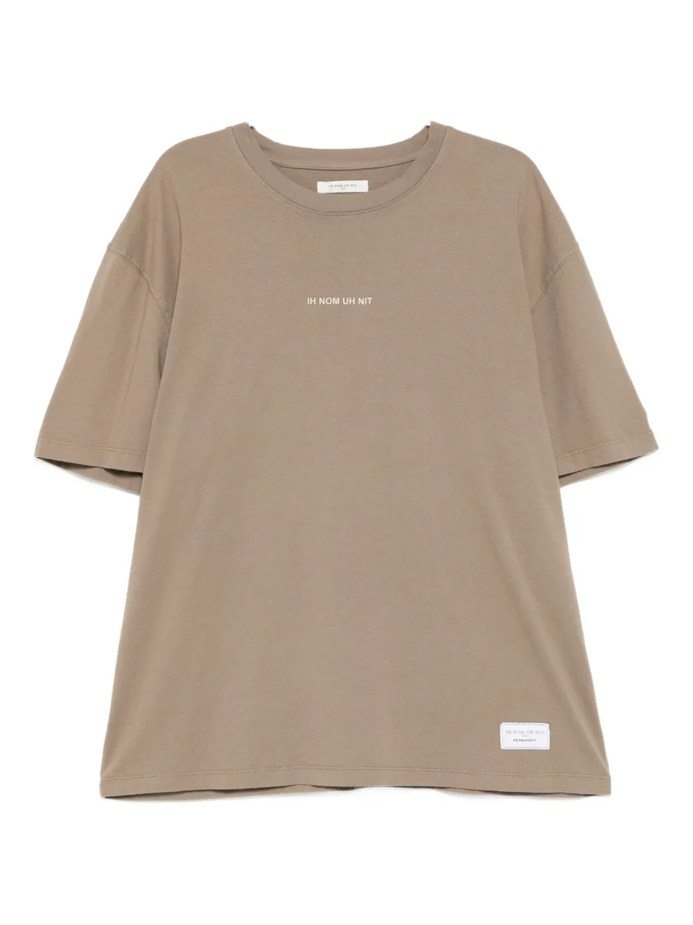 Ih Nom Uh Nit silicone logo T-shirt - Marrone