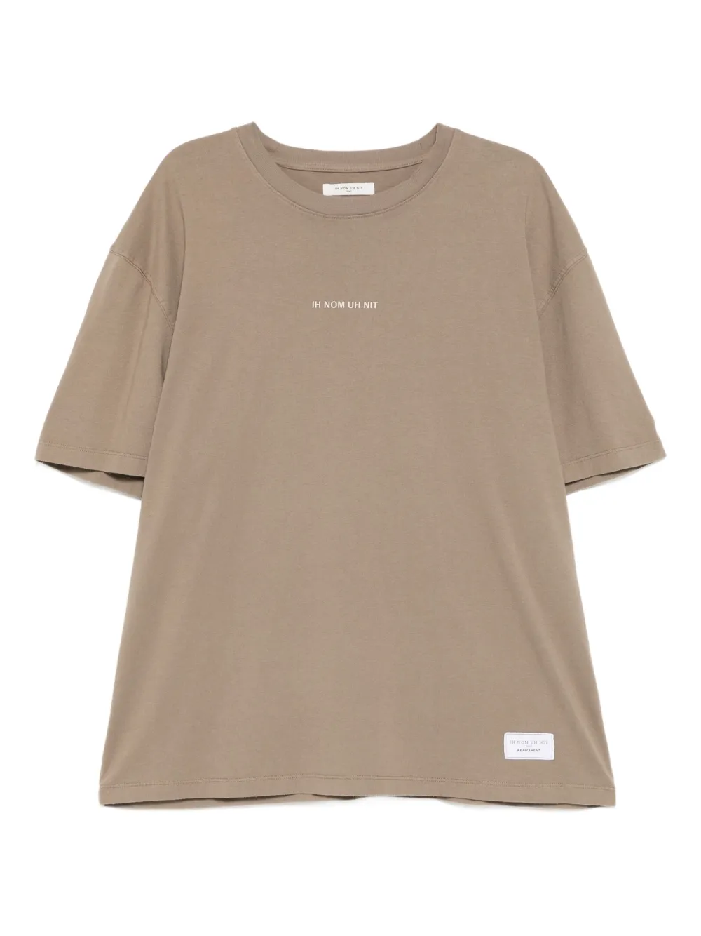 Ih Nom Uh Nit silicone logo T-shirt | Brown | Image 1