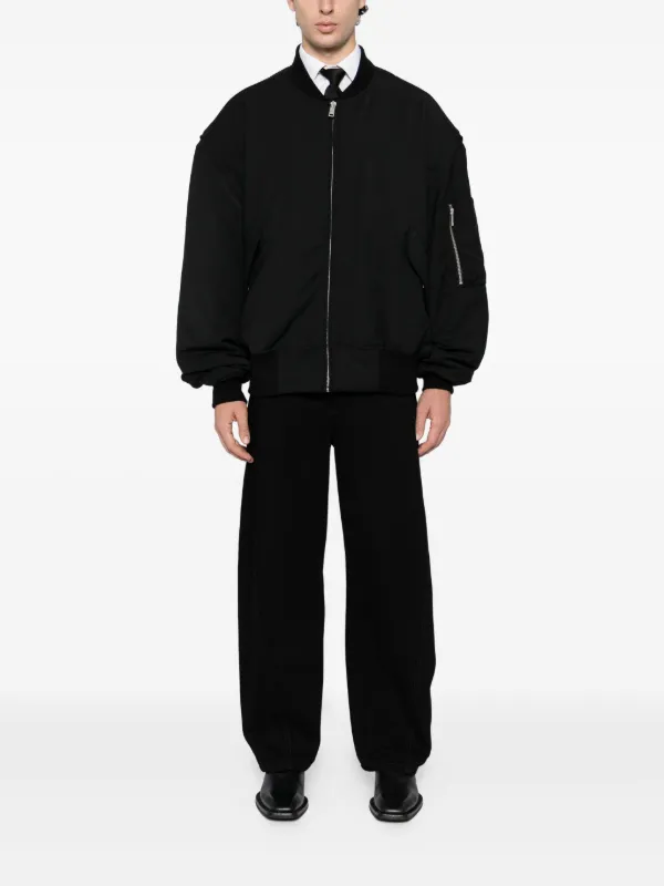 ENTIRE STUDIOS Broad Bomber Jacket | Black | FARFETCH ZA