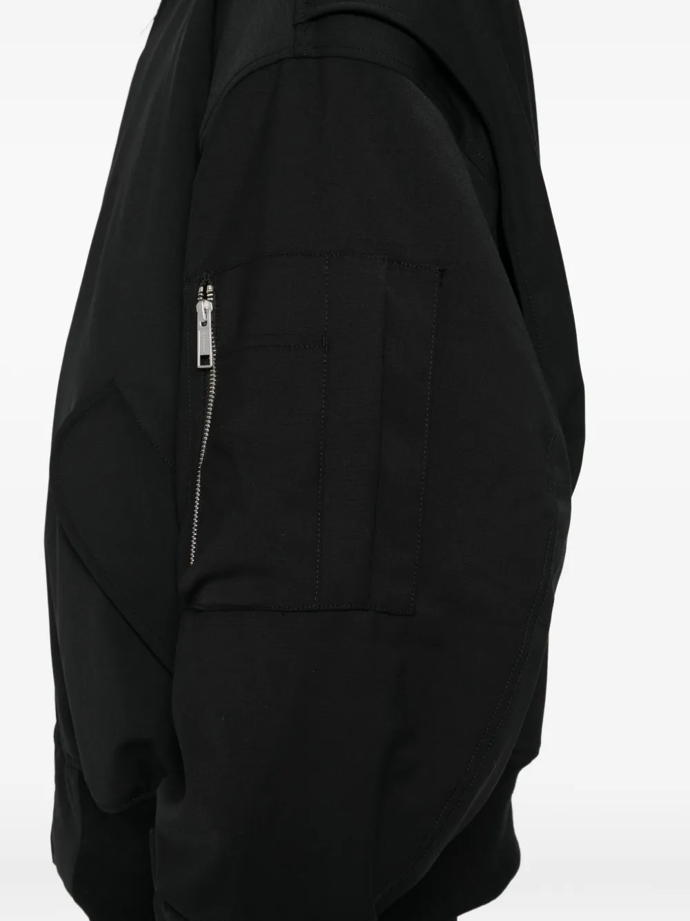 Entire Studios Broad Bomber Jacket In Black