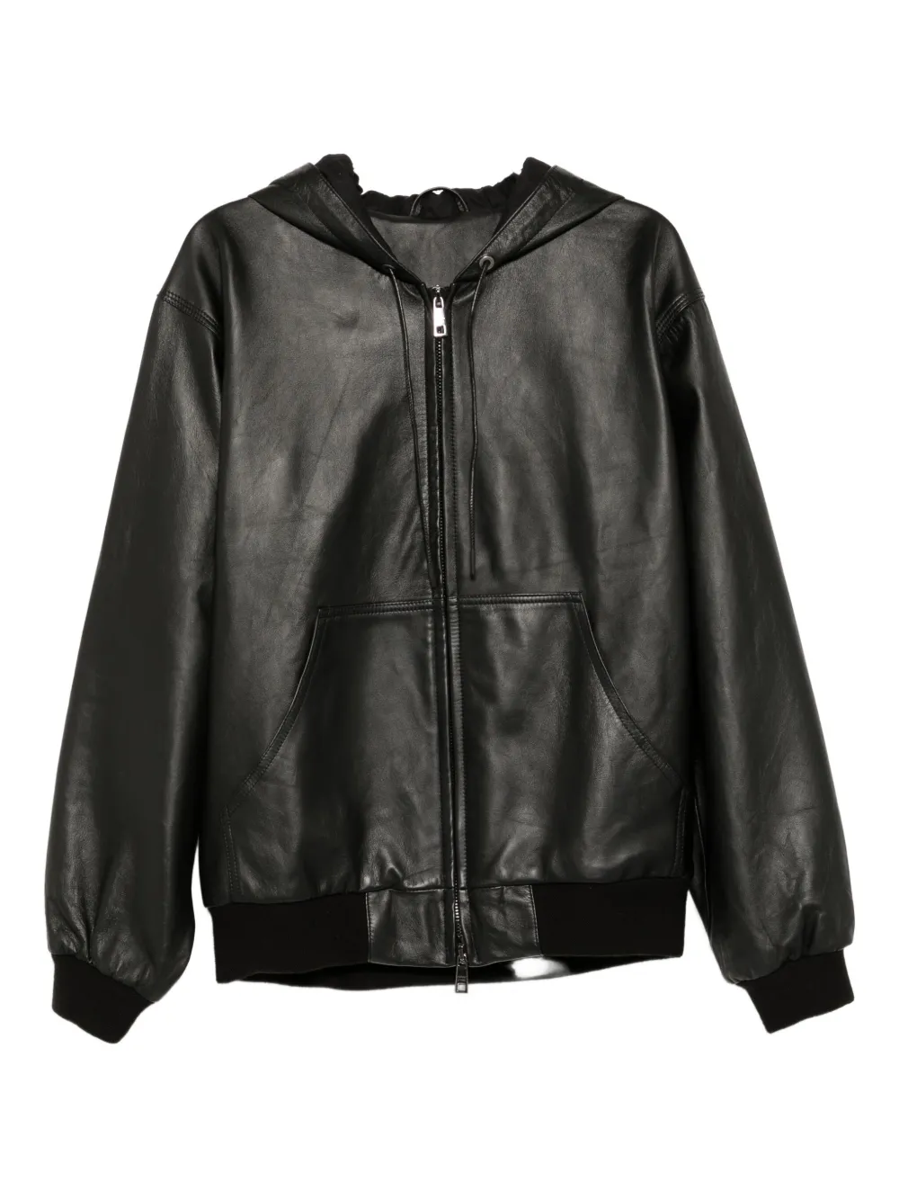 Giorgio Brato leather jacket | Black | Image 1