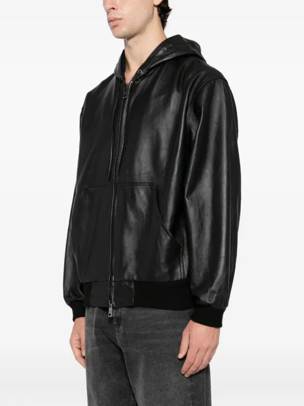 Giorgio Brato ブラックレザーショートジャケット Giorgio Brato Leather Jacket | Black | FARFETCH
