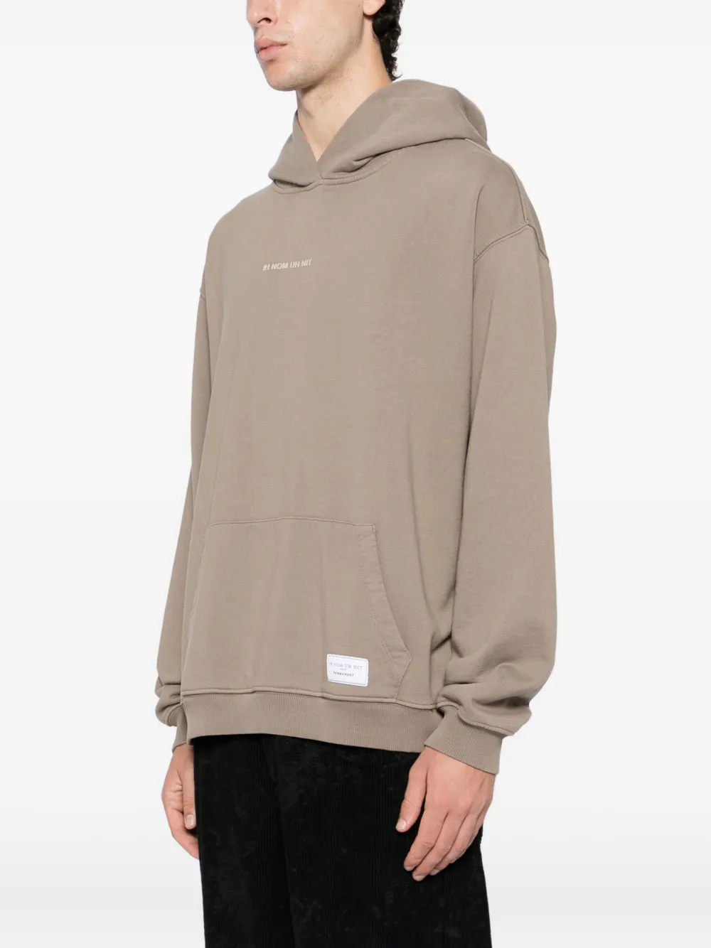 Ih Nom Uh Nit Silicone Logo Hoodie In Brown